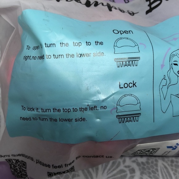 NEW Scalp Massager Shampoo Brush Scalp Brush Hair Scrubber NWT pack of 2 - Picture 8 of 9